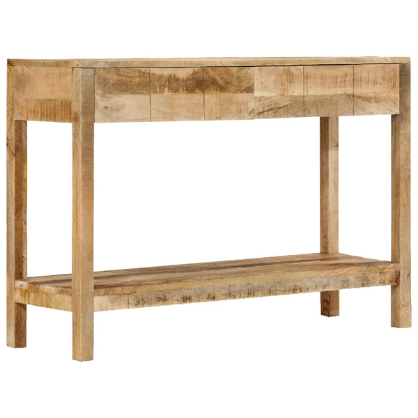 Konsolipöytä 2 laatikolla 110x35x75 cm täysi mangopuu