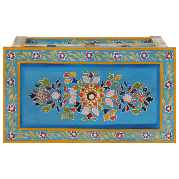 Senkki turkoosi 55x30x76 cm täysi mangopuu