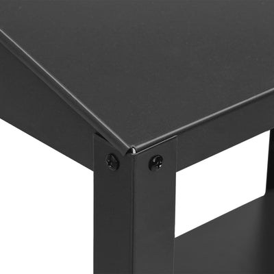 Antrasiitti kasviteline Isache 56,5x54,5x100cm (galvanoitu teräs)