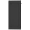 Puutarhan varastokaappi musta 65x37x85 cm PP