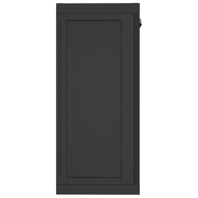 Puutarhan varastokaappi musta 65x37x85 cm PP