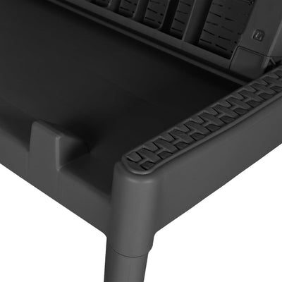 Antrasiitti aurinkotuoli Kiana 186x60x29cm (pp)