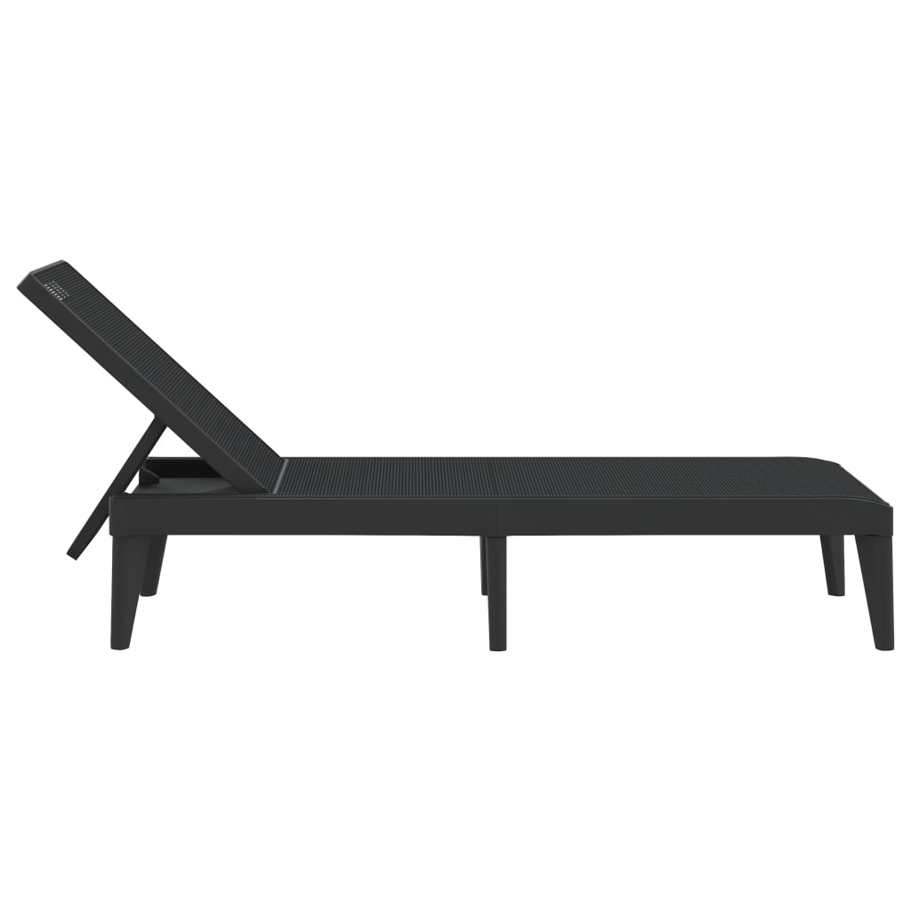 Antrasiitti aurinkotuoli Brondusca 186x60x29cm (pp)
