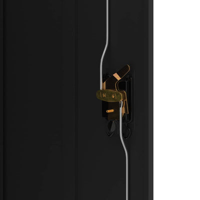 Musta arkistokaappi Meyer 90x40x70cm (teräs)