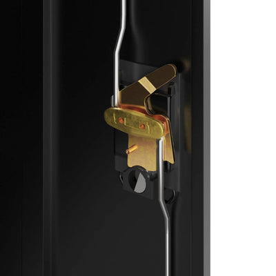 Musta arkistokaappi Meyer 90x40x90cm (teräs)