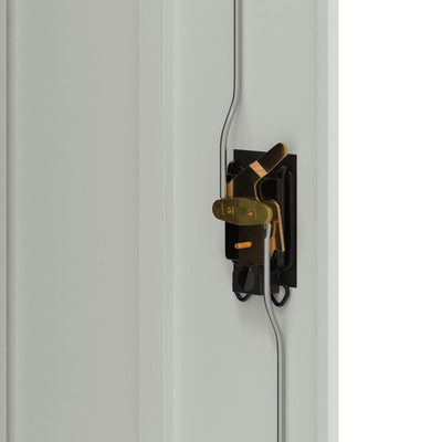 Vaaleanharmaa arkistokaappi Meyer 90x40x105cm (teräs)