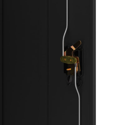 Musta arkistokaappi Meyer 90x40x105cm (teräs)