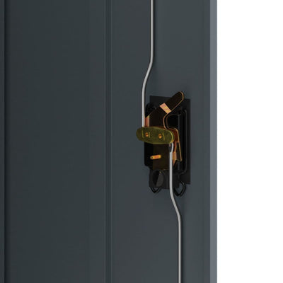 Antrasiitti arkistokaappi Meyer 90x40x105cm (teräs)