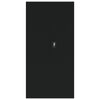 Musta arkistokaappi Meyer 90x40x180cm (teräs)