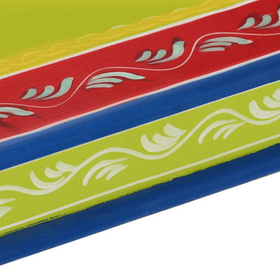 Vihreä sohvapöytä Rahmi (käsinmaalattu mangopuu)