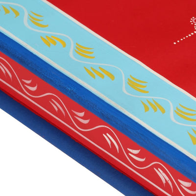 Punainen sohvapöytä Rahmi (käsinmaalattu mangopuu)