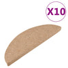 Itsekiinnittyvät porrasmatot 10 kpl beige 65x22,5x3,5 cm