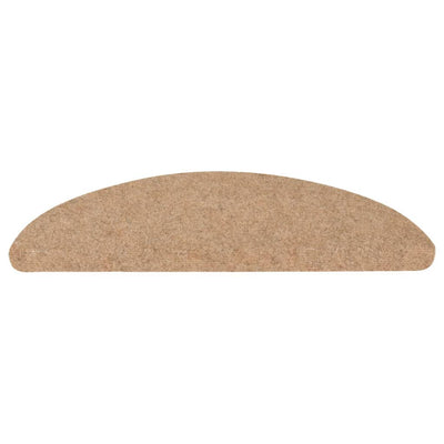 Itsekiinnittyvät porrasmatot 10 kpl beige 65x22,5x3,5 cm