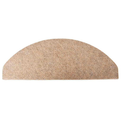 Beige itsekiinnittyvät porrasmatot Wilson 65x22,5x3,5cm (10 kpl)