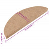 Itsekiinnittyvät porrasmatot 10 kpl beige 65x22,5x3,5 cm