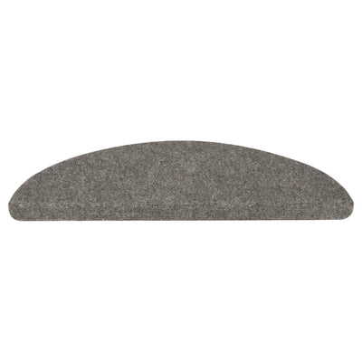 Itsekiinnittyvät porrasmatot 10 kpl harmaa 56x17x3 cm