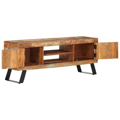 TV-taso 112x30x45 cm kierrätetty täyspuu