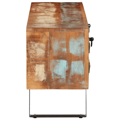 TV-taso 112x30x45 cm kierrätetty täyspuu