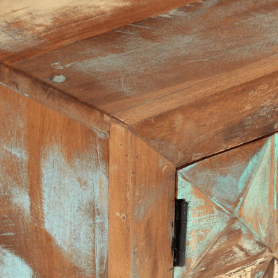 TV-taso 112x30x45 cm kierrätetty täyspuu