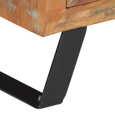 TV-taso 112x30x45 cm kierrätetty täyspuu