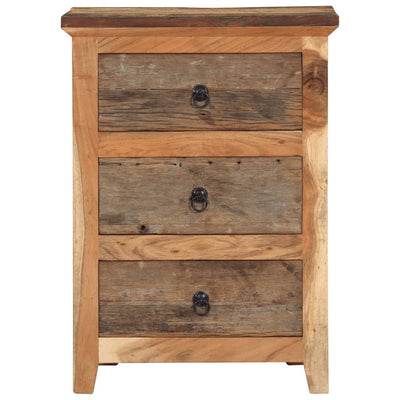 Sivukaappi 55x33x75 cm täysi akasiapuu