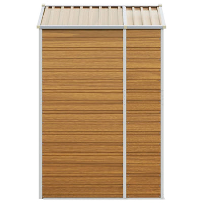 Vaaleanruskea puutarhavaja Alinuta 191x130x198cm (galvanoitu teräs)