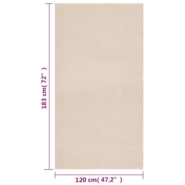Shaggy-matto beige 120x183 cm polyesteri