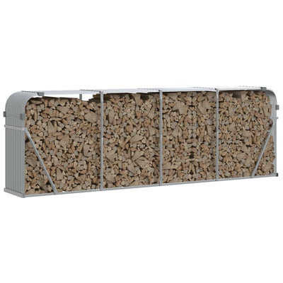 Vaaleanharmaa puuteline Rozmari 300x45x100cm (galvanoitu teräs)