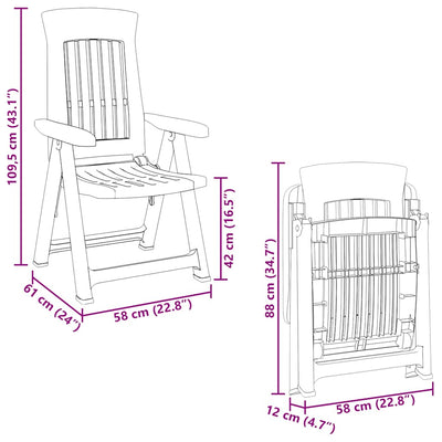 Valkoinen puutarhatuolit Ilica (2 kpl pp)