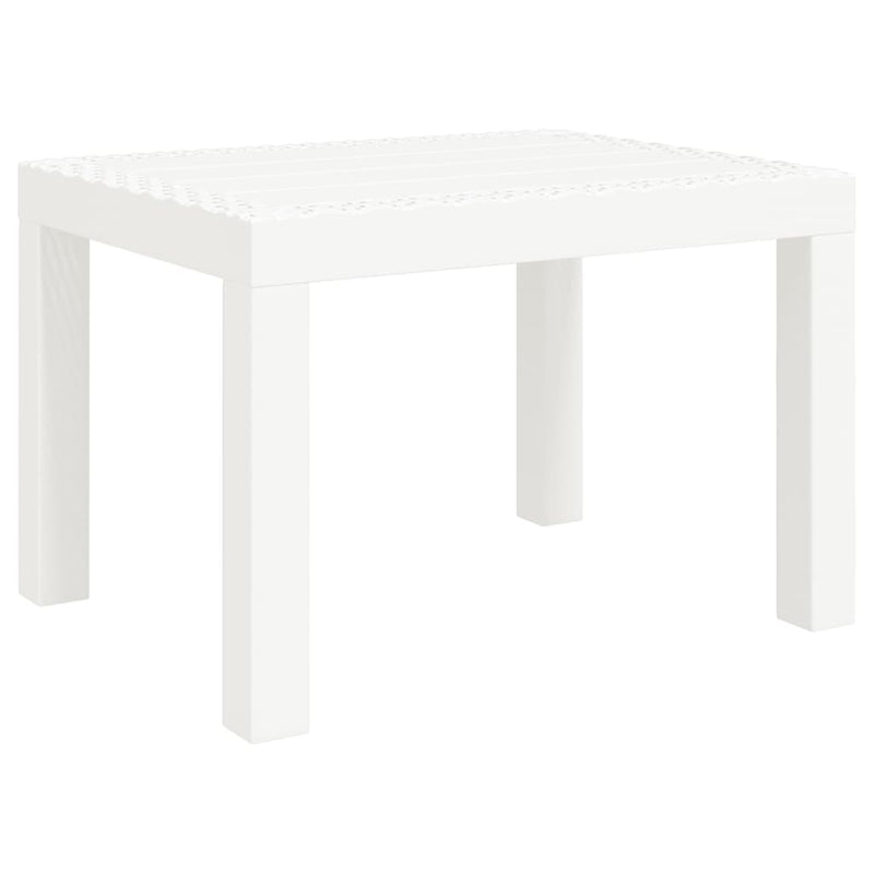 Valkoinen puutarhapöytä Dini 59x47x40cm (pp)