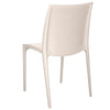 Puutarhatuolit 2 kpl kerma 50x46x80 cm polypropeeni