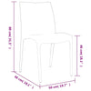 Puutarhatuolit 2 kpl kerma 50x46x80 cm polypropeeni