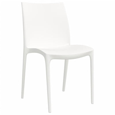 Puutarhatuolit 2 kpl valkoinen 50x46x80 cm polypropeeni