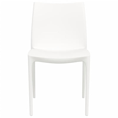 Puutarhatuolit 2 kpl valkoinen 50x46x80 cm polypropeeni