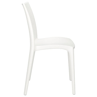 Puutarhatuolit 2 kpl valkoinen 50x46x80 cm polypropeeni