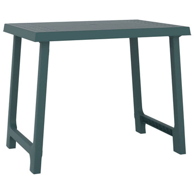 Retkipöytä vihreä 79x56x64 cm PP puutyyli
