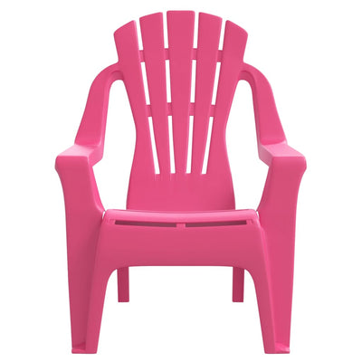 Puutarhatuolit 2 kpl lapsille pinkki 37x34x44 cm PP puutyyli