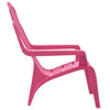 Puutarhatuolit 2 kpl lapsille pinkki 37x34x44 cm PP puutyyli