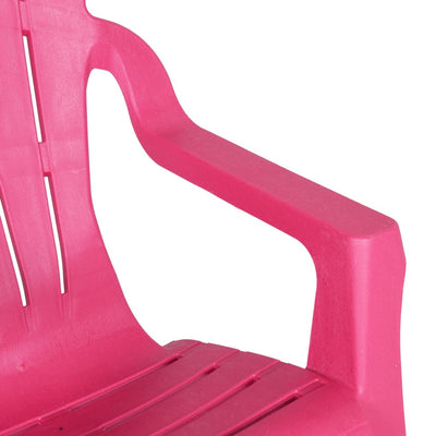 Puutarhatuolit 2 kpl lapsille pinkki 37x34x44 cm PP puutyyli