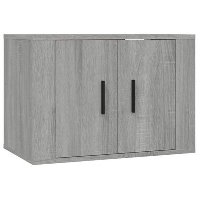 Seinäkiinnitettävät TV-tasot 3 kpl harmaa Sonoma 57x34,5x40 cm