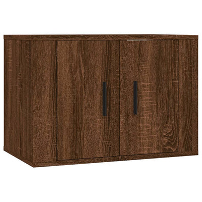 Ruskea tammi seinäkiinnitettävät tv-tasot Tarr 57x34,5x40cm (3 kpl)