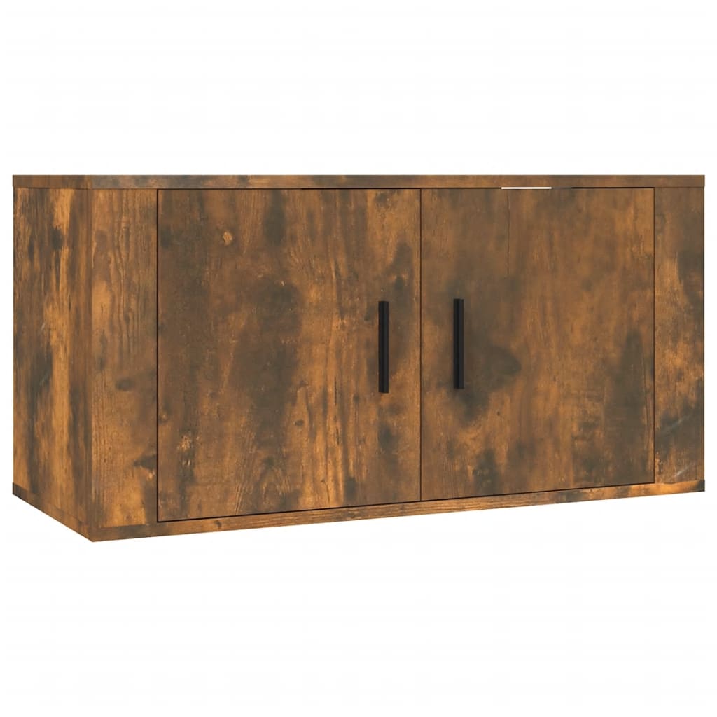 Savutammi seinäkiinnitettävät tv-kaapit Tarr 80x34,5x40cm (2 kpl)