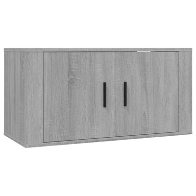 Harmaa seinäkiinnitettävät tv-kaapit Tarr 80x34,5x40cm (2 kpl sonoma)