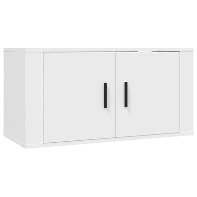 Seinäkiinnitettävät TV-kaapit 3 kpl valkoinen 80x34,5x40 cm