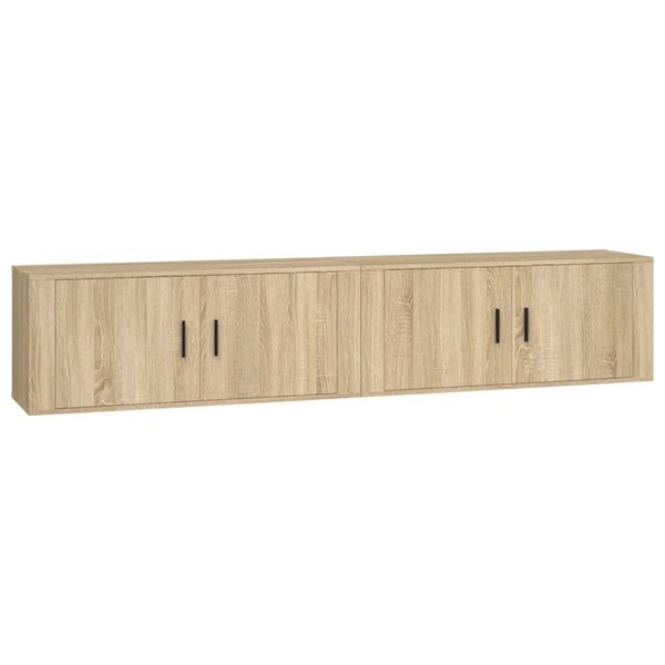 Seinäkiinnitettävät TV-kaapit 2 kpl Sonoma-tammi 100x34,5x40 cm