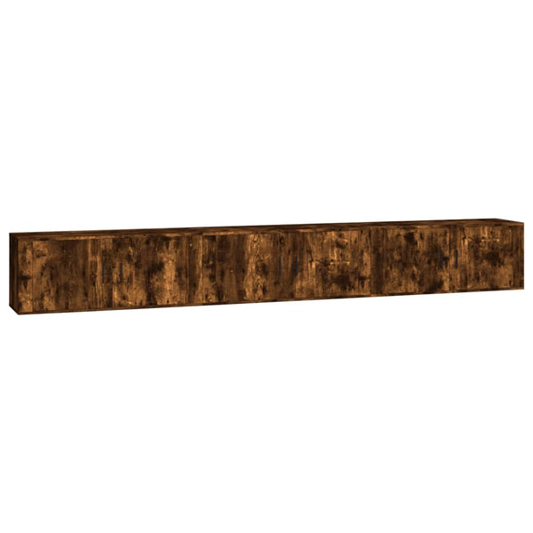 Seinäkiinnitettävät TV-kaapit 3 kpl savutammi 100x34,5x40 cm