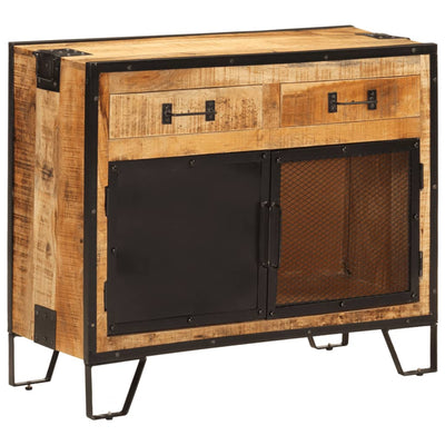 Senkki 80x31x66 cm täysi karkea mangopuu ja metalli