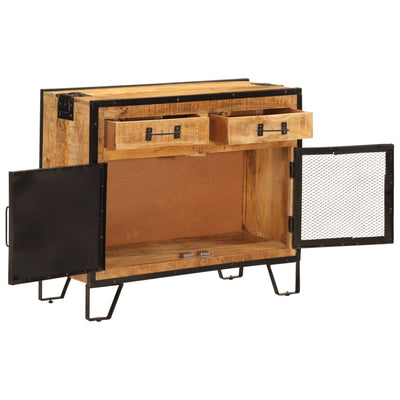 Senkki 80x31x66 cm täysi karkea mangopuu ja metalli