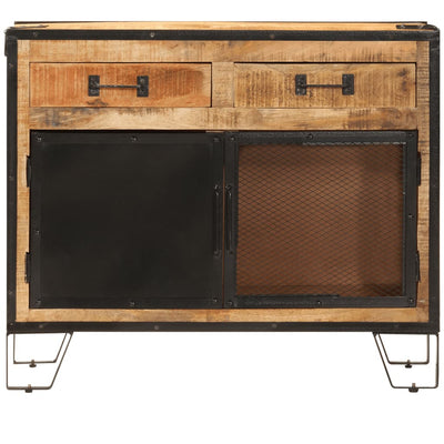 Senkki 80x31x66 cm täysi karkea mangopuu ja metalli