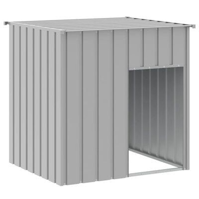 Harmaa koirankoppi katolla Vencuta 110x103x109cm (galvanoitu teräs)